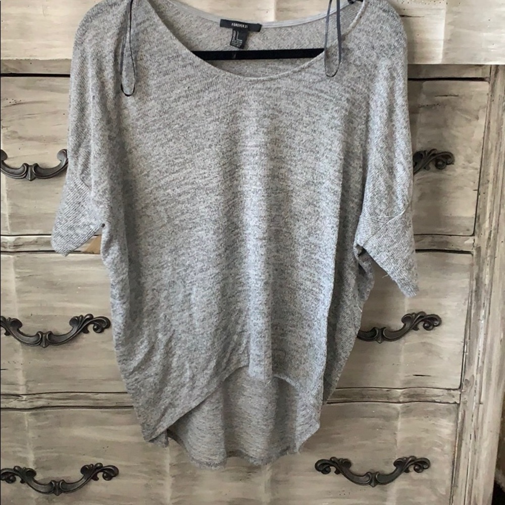 High low knitted shirt